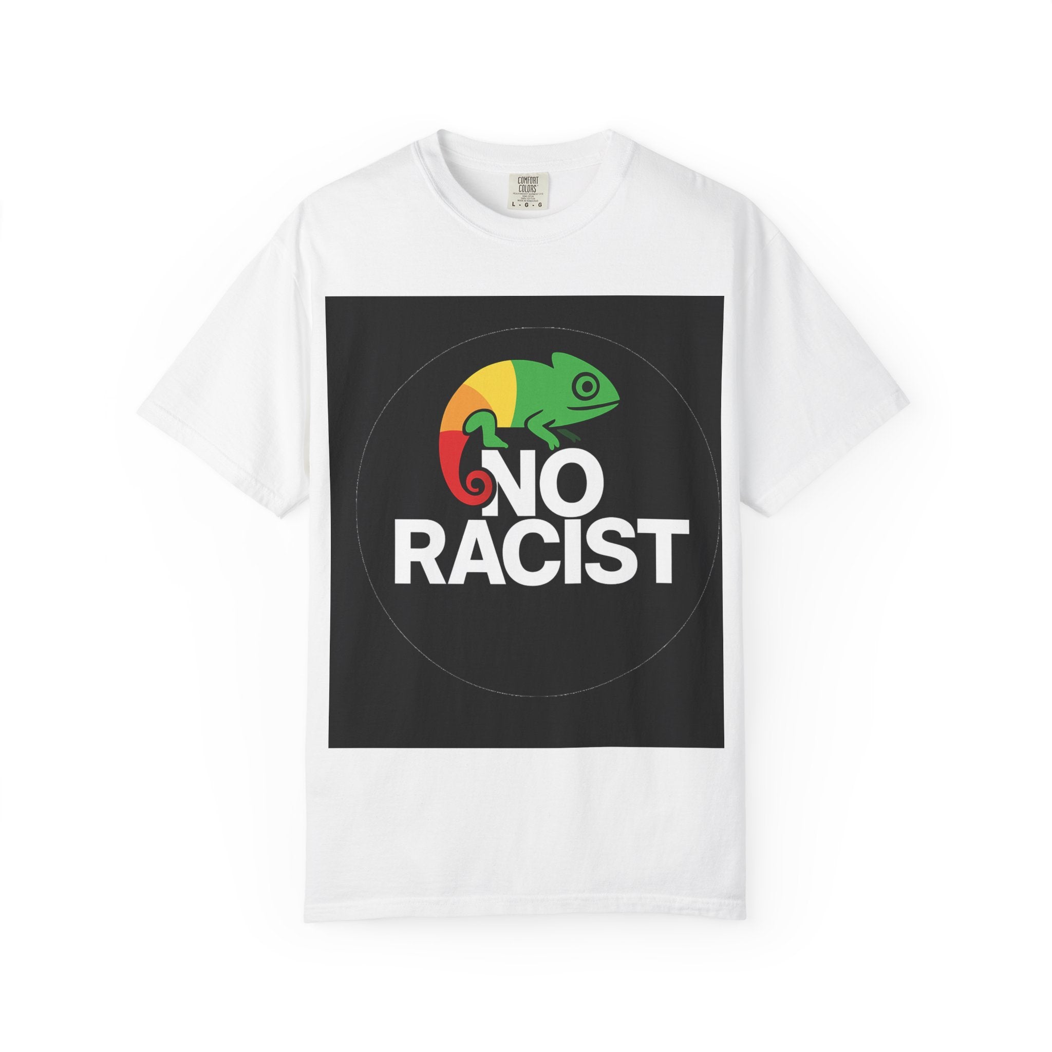 No Racist T-Shirt — Anti-Racism Chameleon Graphic Tee