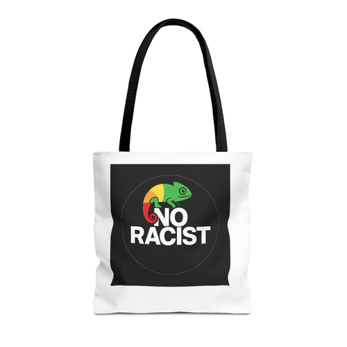 Chameleon Circle Tote Bag - Colorful Reptile Graphic Tote